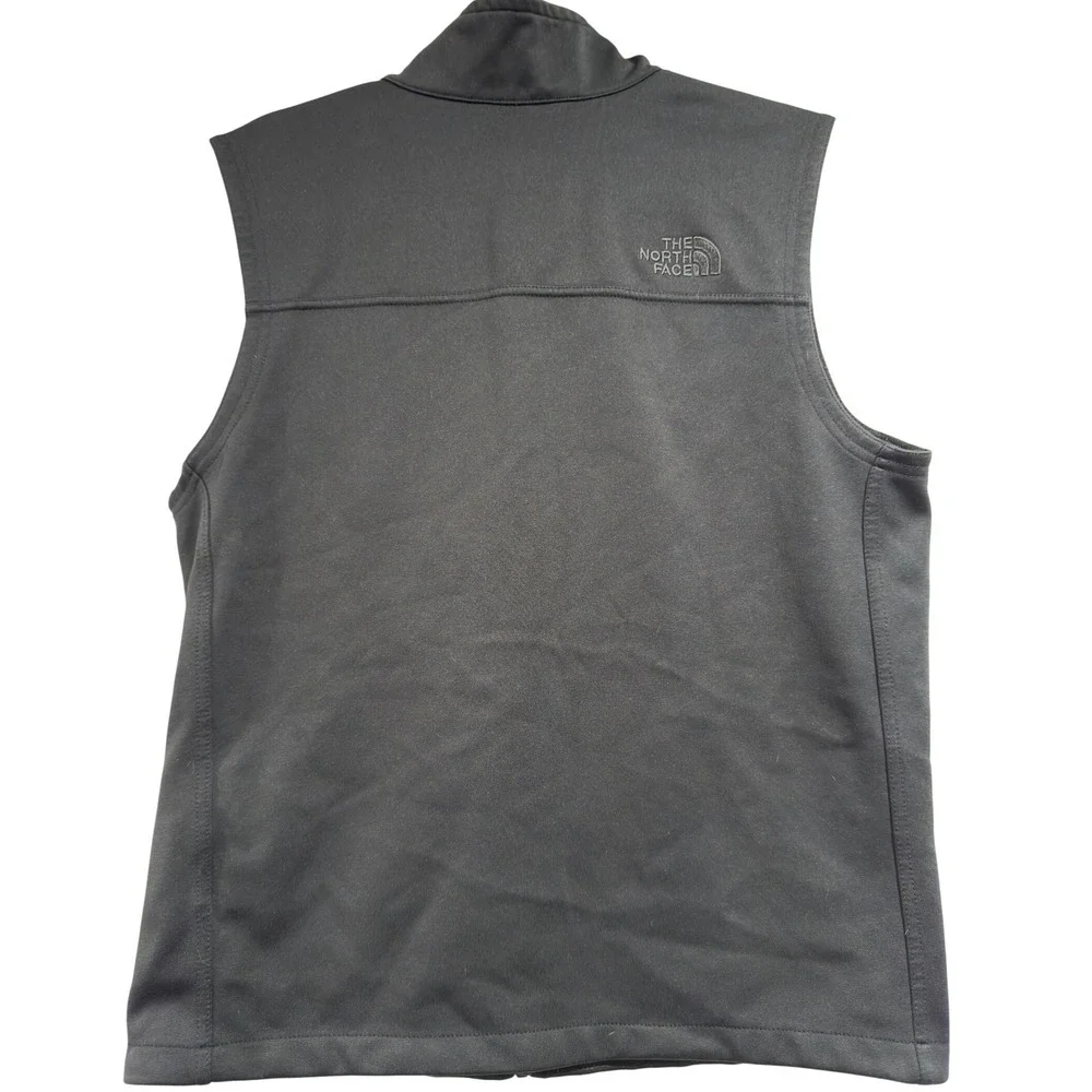 The North‎ Face Mens WindWall Softshell Vest Black Full Zip Fleece Lined Medium